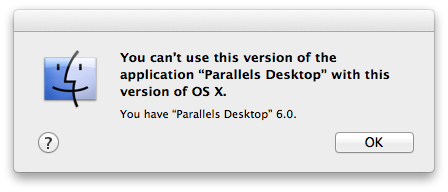 parallels update for lion